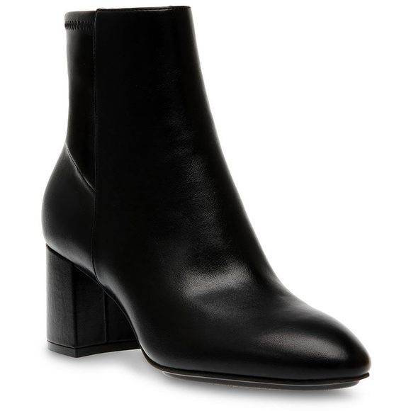 Anne Klein Womens Clara Faux Leather Ankle Booties Black 10 Medium (B,M) - Picture 1 of 1
